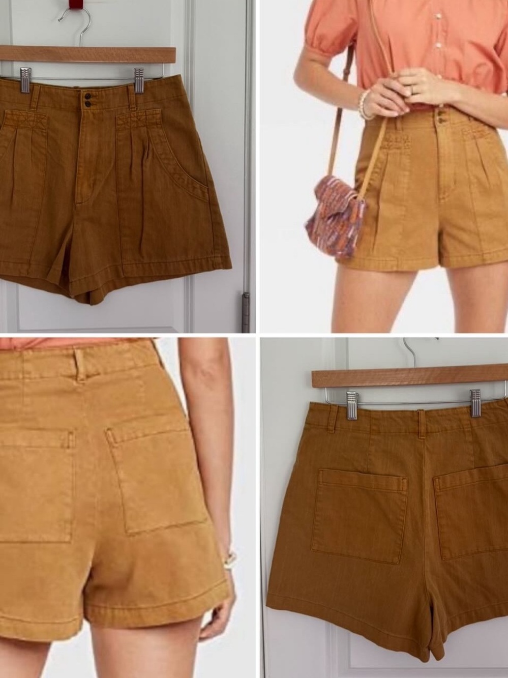 Universal Thread High Rise Pleated Utility Shorts